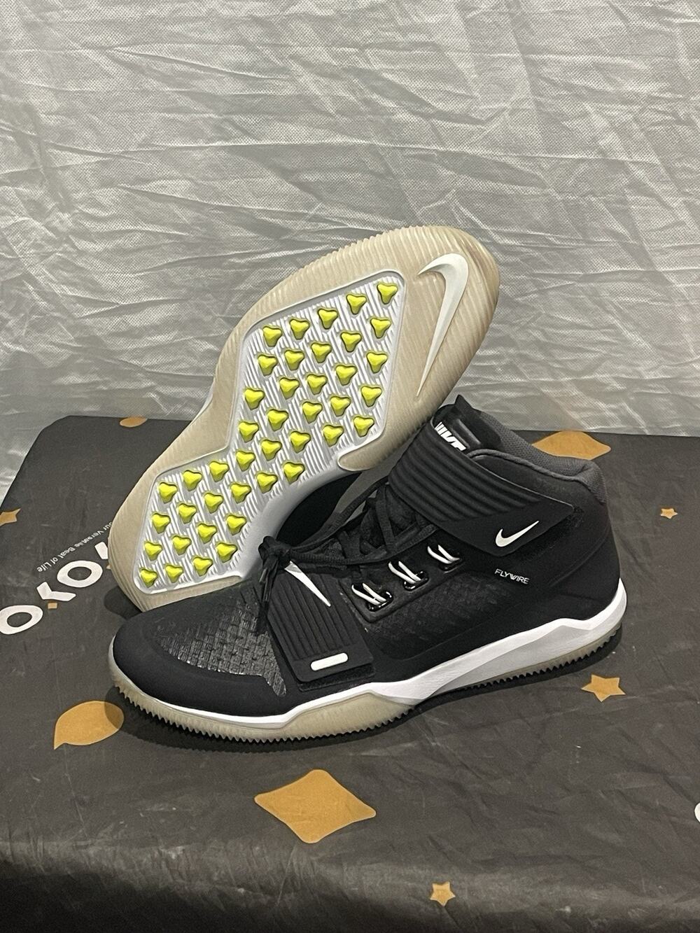 New Men’s 13 Nike Football Turf Black Alpha Menace Force Savage AQ8130-001
